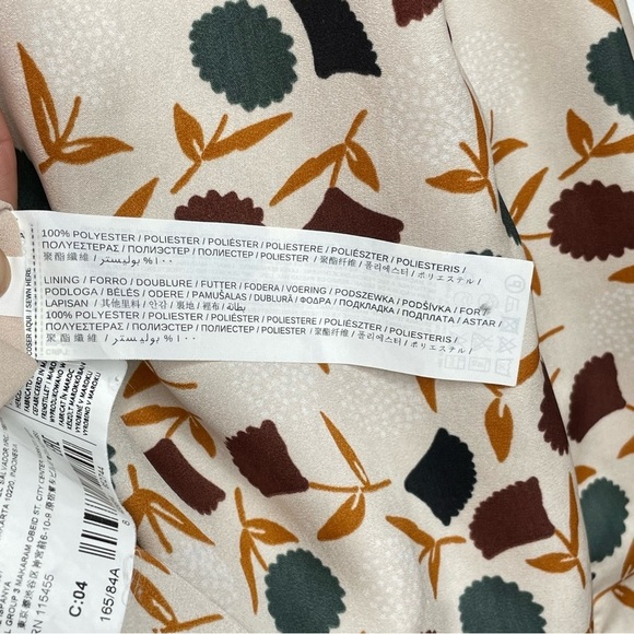 𝅺MNG by Mango silk-like flowing dress wish retro vibe—size 4 - Picture 13 of 13